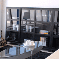 möbler modern stil - Case Sideboard Svart lasyr på ask.