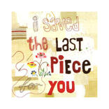 I saved the last..Present/ hälsningskort