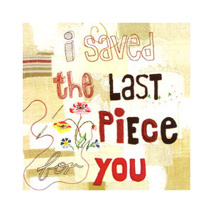 I saved the last..Present/ hälsningskort