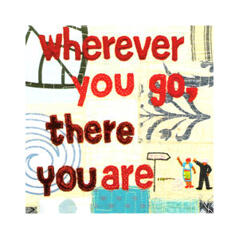 Whereever you go..Present/ hälsningskort